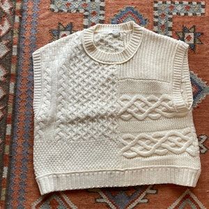 Patchwork sweater vest